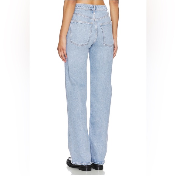 NWT AGOLDE HARPER Wide Leg jeans in “Trouble” light wash - Picture 6 of 10